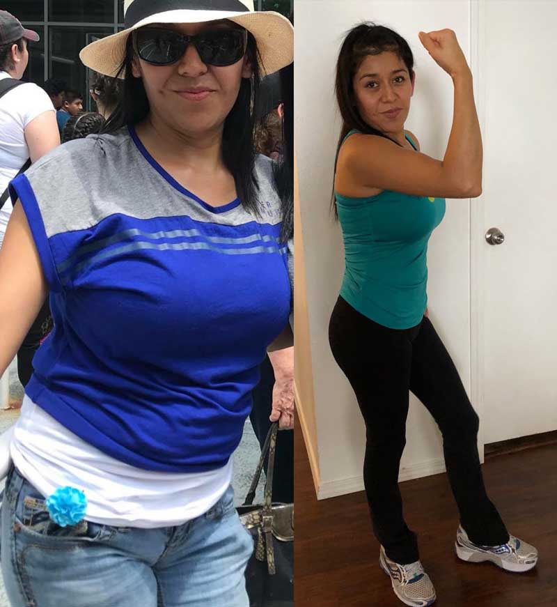 rosalba-weight-loss Rosalba - Reduce stomach fat & gain muscle mass